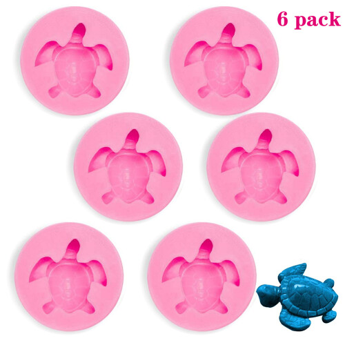 Múnla Silicone Turtle 6 phíosa