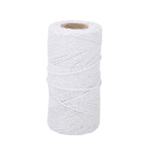Bakers Twine String Kitchen Cooking Food Safe Cotton Butchers Twine Crafts Roasting Gardening Gift Wrapping Cotton String Adjustable Length Multi