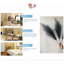 Minimalist Home Accents: Faux Pampas Grass for Boho-Inspired Spaces, No-Shedding Artificial Tall Grass (Blue, 38.2in)