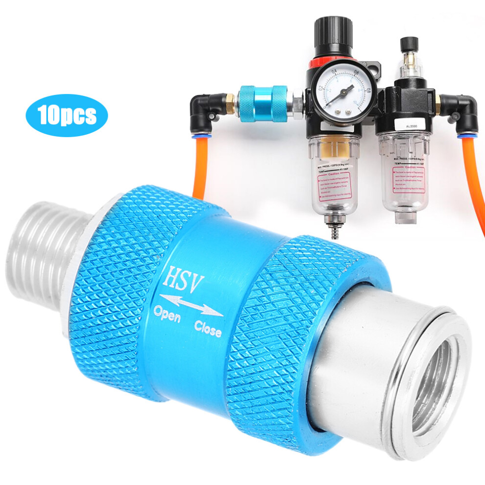 Pneumatic Hand-Push Valve 10Pcs Durable Corrosion-Resistant Mechanical Thread 7631392388112