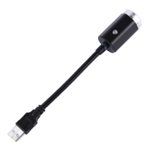 Ambient festdekoration, stjerneklar natprojektion til biler og hjem, USB-stjernelys med lydaktiveret lys og 3 farvevalg