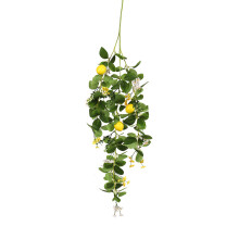 Artful Spring Summer Decorations, Wedding Party Decor With Artificial Lemon Garland, Faux Fruit Vine Decor, Realistic Details Lifelike And Reusable,