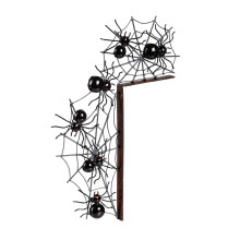 Décoration d'angle de porte pour Halloween, décoration extérieure résistante aux intempéries en métal de haute qualité, encadre parfaitement