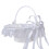 Polyester and Lace Wedding Flower Basket – White, 250g 1