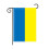 Ukrainische Gartenflagge, Polyester, 30 x 45 cm, doppelseitig 1