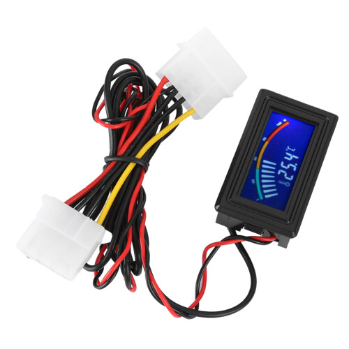 Waterproof Sensor Probe Digital Thermometer With NTC10K Sensor Real Time LCD Display For PC Water Cooling Systems Low Profile Design Easy 1