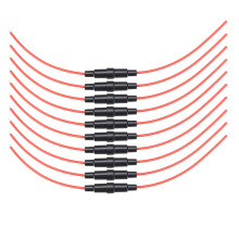 Porte-fusible en ligne avec protection contre les surcharges et les courts-circuits, porte-fusible 250 V avec ampérage réglable et conception à