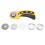 Sewing Rotary Cutter With Precise Cutting Ability And Squeeze Trigger Control, Includes Blade Cover And Replacement Option, Perfect For Crafting 1