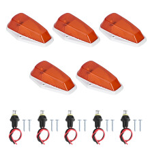 Ford Kabinenmarkierungsleuchten-Set, bernsteinfarbene Linse mit stoß- und vibrationsfestem Sockelgehäuse, kompatibel mit Modellen von 1980–1997,