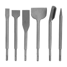 SDS-Plus Shank Scraping Chisel For Tile Masonry Concrete Applications, Featuring Optimal Geometry Design And Hardened Steel Alloy Construction