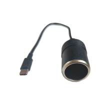 Adaptor priză brichetă auto USB mascul la 12V cu protecție omnidirecțională, cablu convertor de alimentare cu disipare a căldurii pentru