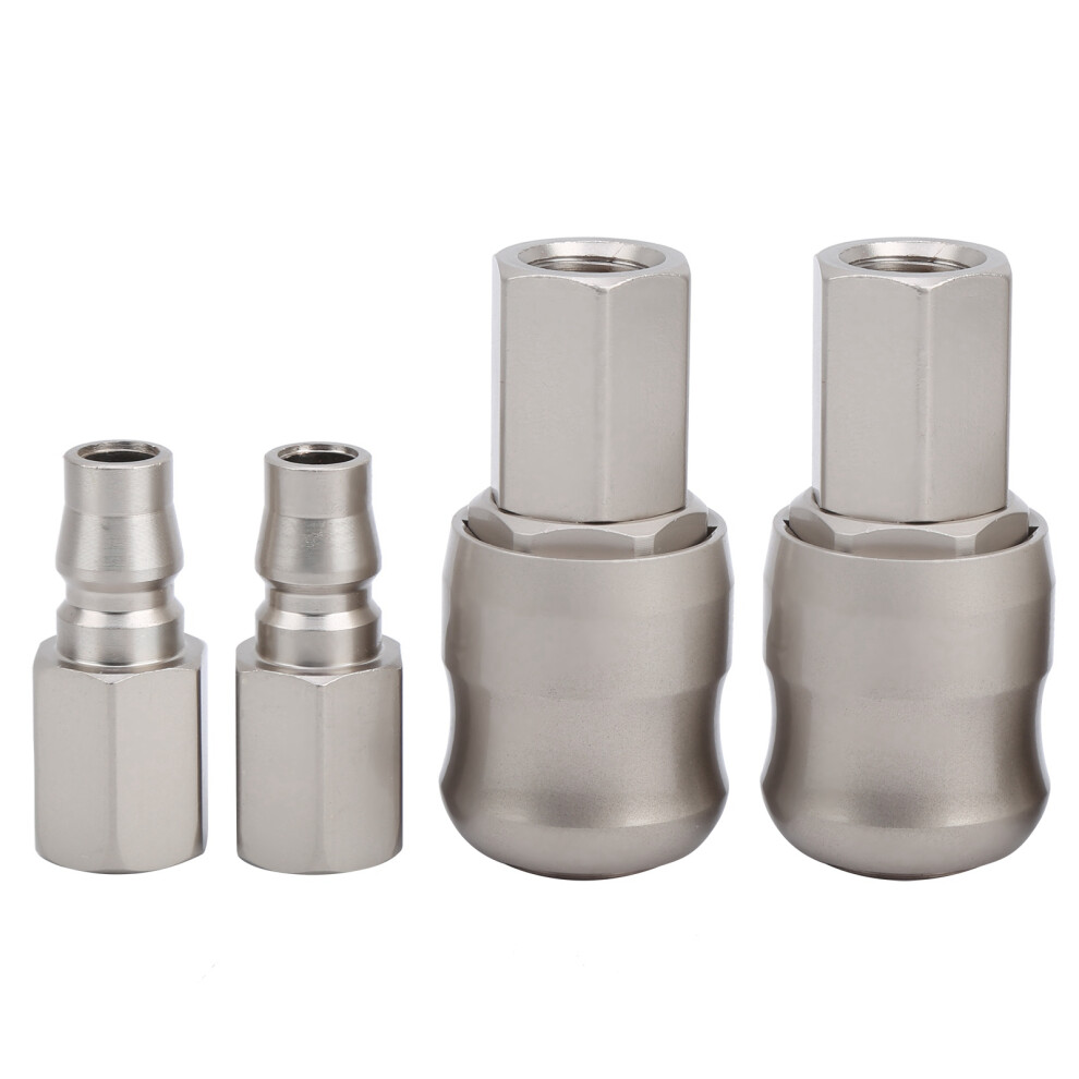 Swivel360degrees Connectors Air Hose Connector, High Flow Air Compressor Accessories Quick Connect Fittings, Heavy Duty Machined Construction 9009879130390