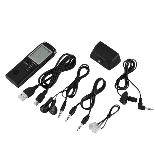 Variable Speed Playback Digital Audio Voice Recorder Noise Canceling Microphone Playback Function Password Protection Ultra Large Screen Voice