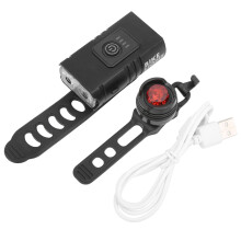 Front & Rear Bicycle Light Set USB Rechargeable Waterproof Spotlight Floodlight Flashing Modes Emergency Torch Use, Anti-Corrosion Bike Headlight