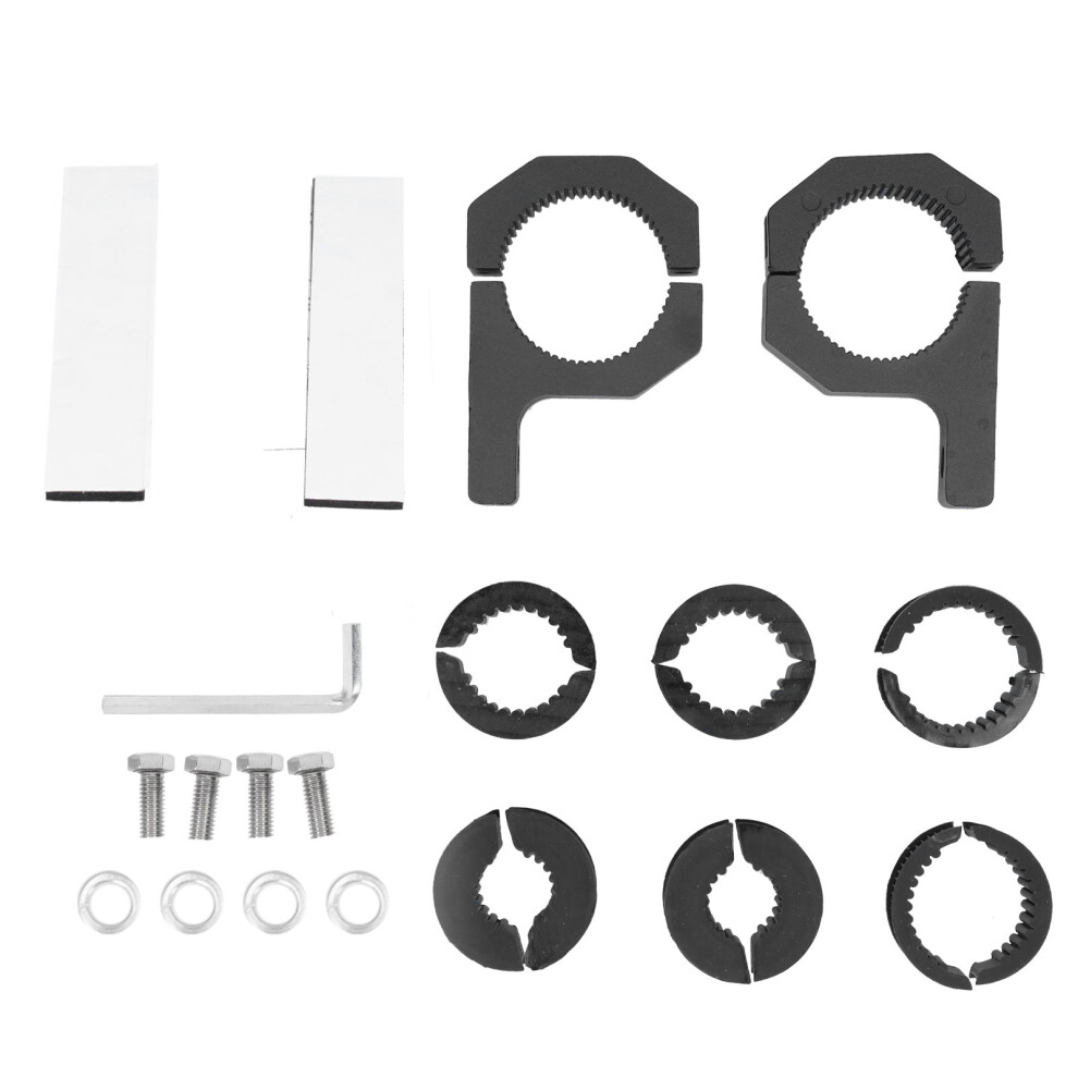 Led Off Road Mounting Bracket Kit Universal Horizontal Bull Bar Clamp Horizontal Bar Tube Clamp Sturdy Aluminum Alloy With Rubber Inserts To Light 9009879130918