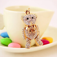 Multi Purpose Pendant Funny Keychain Cool Keychain For Women With Rhinestones Impressive Gifts For Her In Velvet Bag