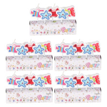 Themed Cake Candles With Starfish & Crab Shapes Special Occasion Candles Vibrant Colors Party Decoration For Weddings Birthdays Theme Party