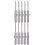 Multi-Function Magnetic Screwdriver Bits, Round Shank S2Alloy Steel Set with Sandblasting Surface, Easy to Install and Durable for Electric Tools 6