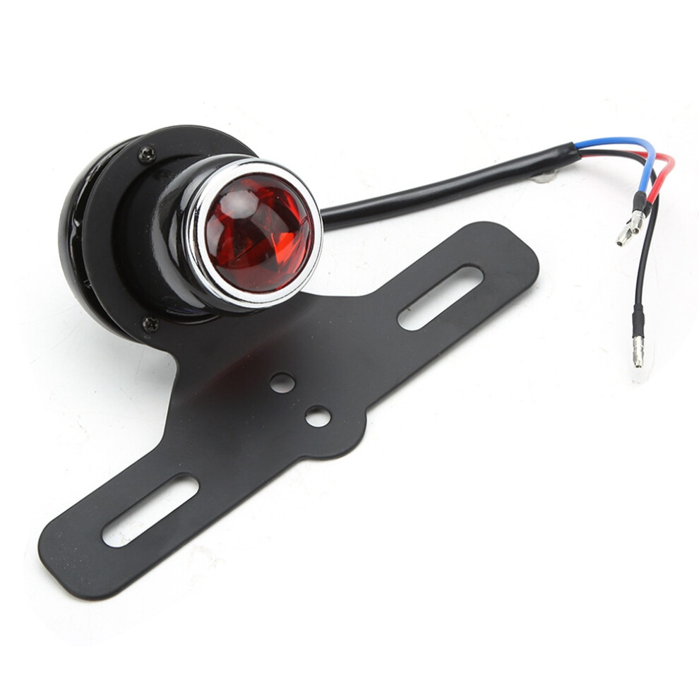 Running Tail Motorcycle Led Tail Integrated License Plate Smoky Lens Rear Brake Lamp Universal Design High Quality Steel Housing Maximum Light 9009879132158