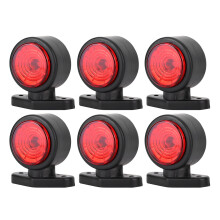 IP67 wasserdichte LED-Positionsleuchte, DOT-zugelassene Seitenmarkierungsleuchte für LKW-Anhänger mit Reflektorlinse, flächenbündiger Montage,