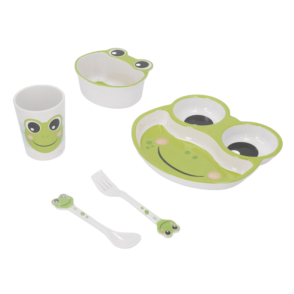 Mealtime Essentials For Babies And Toddlers Divided Plate Design Non Toxic BPA Free Animal Theme Dish Set With Non Slip Base Lightweight And