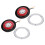 Round LED Trailer Tail Lights With16LEDs Design Improved Visibility Easy Installation Universal Compatibility Shockproof Low Power Consumption 1