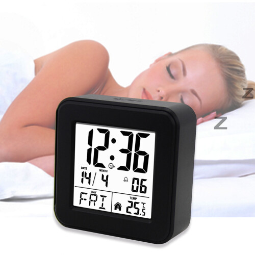 Modern Bedsides Clock with Quiet Operations and Easy To Read Display for Peaceful Sleep Environment 1
