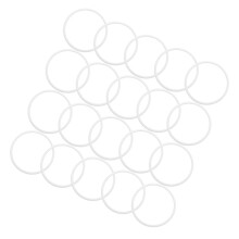 30Pièces Cercles Plastique Durables Pour Décoration Murale Macramé