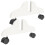2pcs Screen Divider Base For Room Divider Folding Stand Base 1