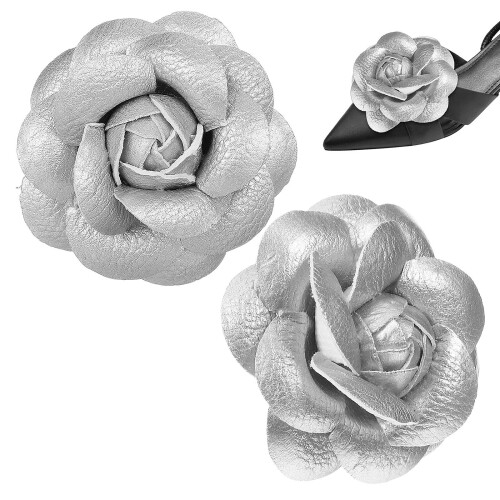 2 Pcs Sandals Flower Women'S Work Boot Charm Shoe Clips For