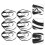 50 Pcs Repeater Cassette Deck Belt Square Flat Drive Belts Rubber Dvd 8