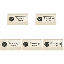 5St Rvs Smoking Area Tafelkarten Beige Duurzaam Voor Publiek Gebruik