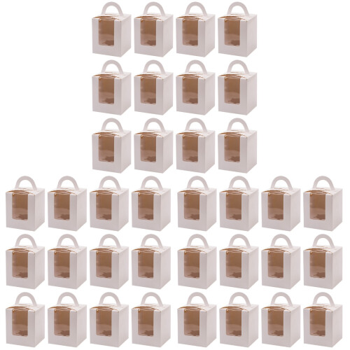 72St Handzame Witte Cupcake Verpakkingdozen Met En