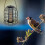 Mangeoire à oiseaux en cage de fer 18 x 18 x 28,5 cm 7