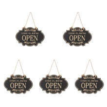 5St Retro Open Gesloten Deurbord Duurzaam Winkelaccessoire