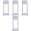 4Pièces Accessoire Papier Xuan Argenté Durable Compact 3