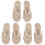 3Pièces Mules Tissées Blanches Design Antidérapantes 2