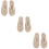 3Pièces Mules Tissées Blanches Design Antidérapantes 9