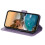 Purple PU Leather Flip Wallet Case for iPhone Air 6.5 inch 4