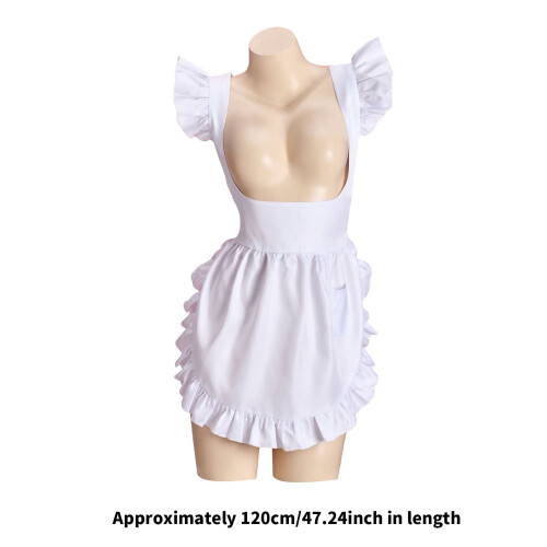 Ruffle Maid Forkle - Justerbar Polyester Pinafore 2