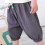 Short en coton à taille élastique pour petits garçons, gris, 8-9 ans 4