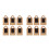 2Sets Portable Brown Wrapping Boxes Sturdy Cake Dessert Storage Case 7