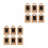 2Sets Portable Brown Wrapping Boxes Sturdy Cake Dessert Storage Case 9