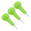 3Pièces Braille Vert Ergonomiques Pour Apprentissage À 9