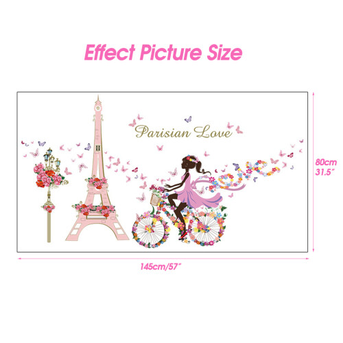 PVC Eiffel Tower Wall Sticker60x90cm 1
