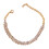 Bracelet de cheville extensible à chaînette ajustable, orné de strass dorés. 2
