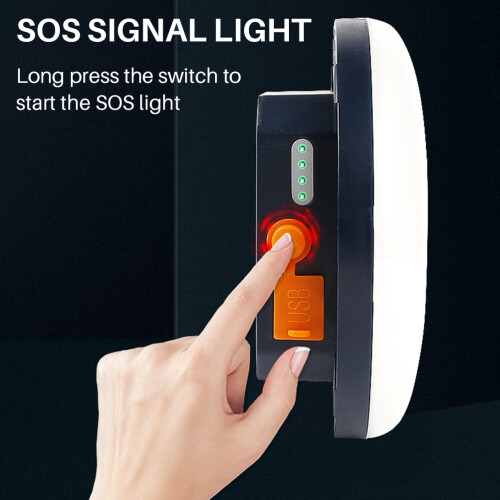 LED Camping Lantern with Magnet Hook & Power Bank 2