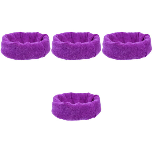 4Pièces Cache-Oreilles Violet Lavable Pour 1