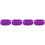 4Pièces Cache-Oreilles Violet Lavable Pour 3