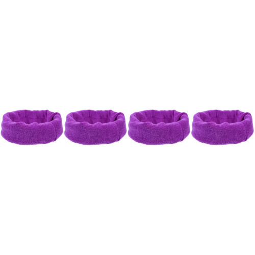 4Pièces Cache-Oreilles Violet Lavable Pour 2